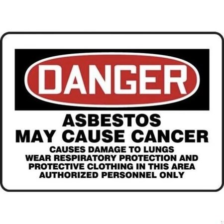 Accuform OSHA DANGER SAFETY SIGN ASBESTOS MCAW130VS MCAW130VS